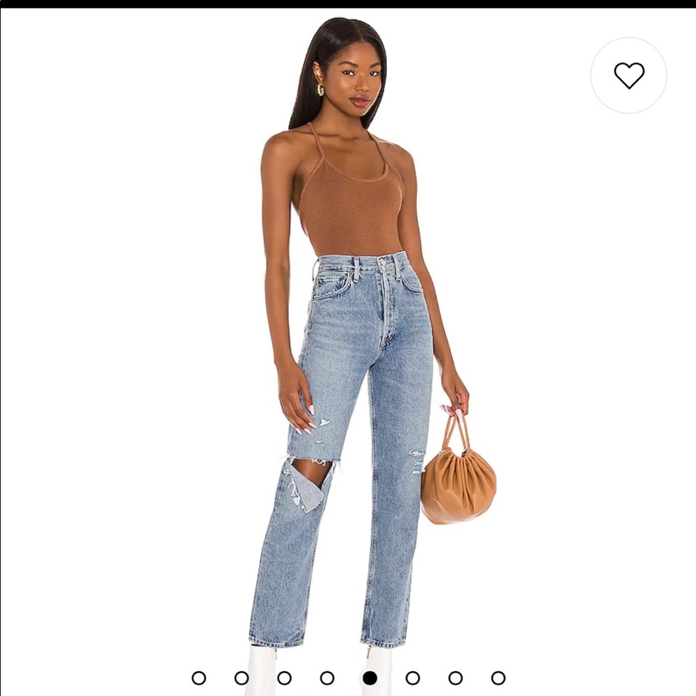 AGOLDE brown bodysuit